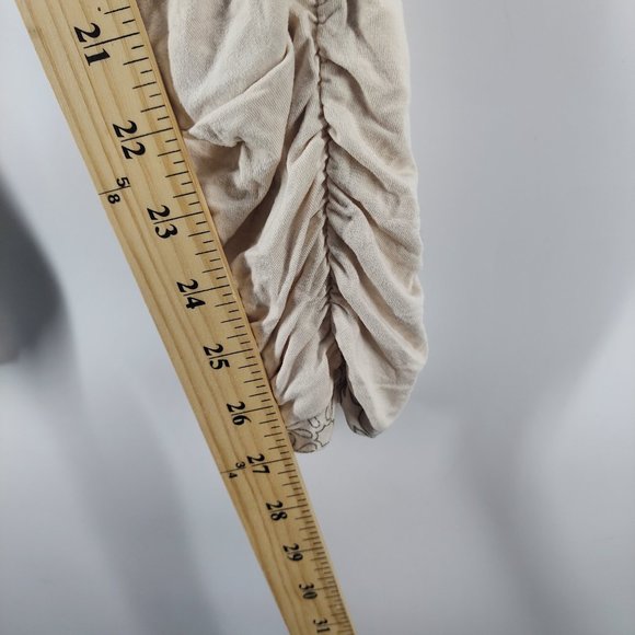 caraucci fold over jogger pants size large beige - Picture 8 of 9